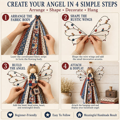 ⏳ Last Day 49% OFF – 🪽 Beginner-Friendly DIY Layered Fabric Angel Hanging Kit | Complete Kit with All Tools & Step-by-Step Guide Included 💕