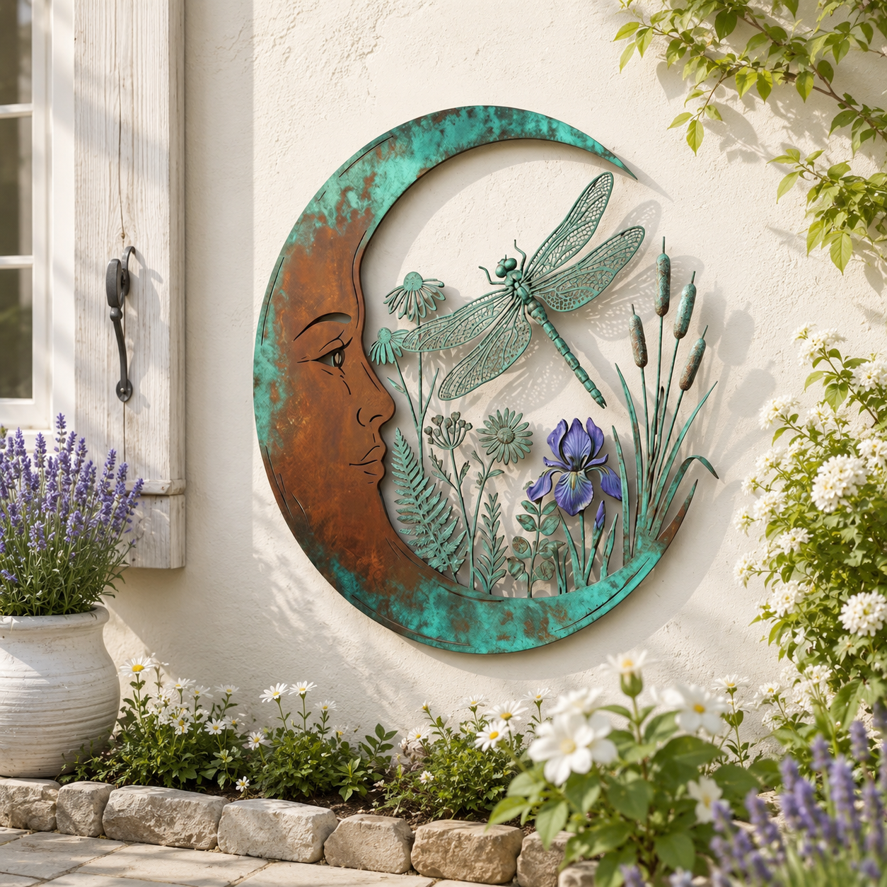 Dragonfly Moon Wall Decor