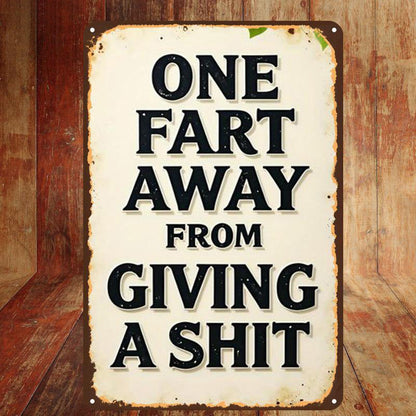 🛠 Sarcastic Vintage Metal Wall Sign — Bring Hilarious Personality to Your Garage & Bar! ✨🛠️