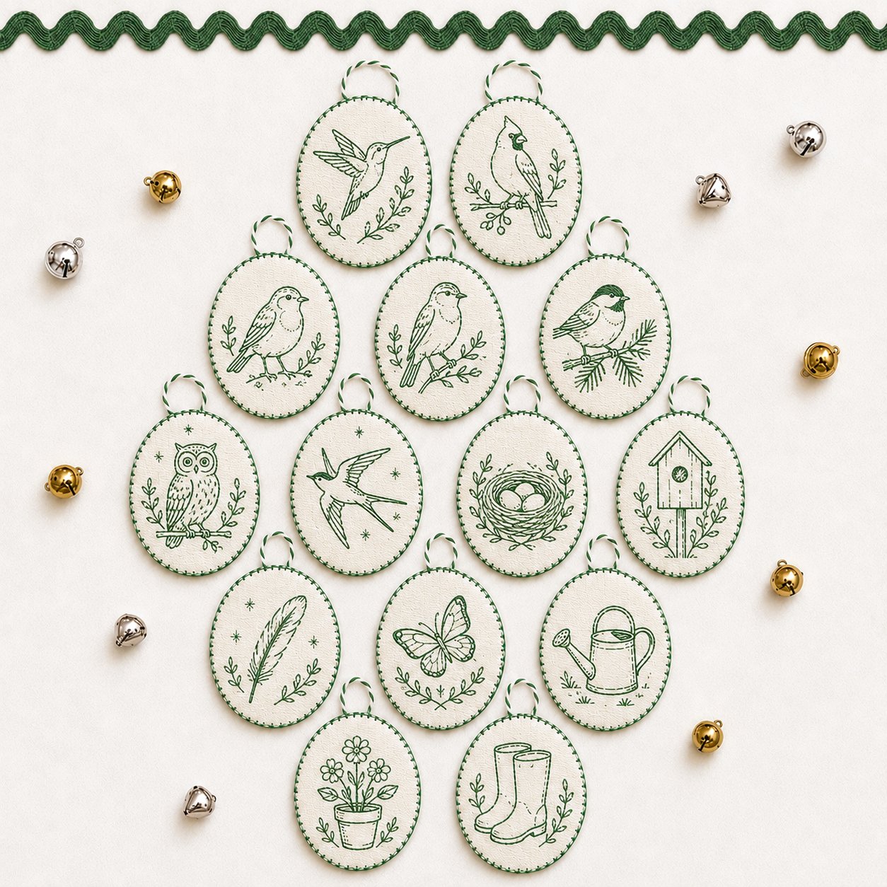 ⏳ Last Day 49% OFF – 🧵Beginner-Friendly DIY Heirloom Oval Embroidery Ornament Kit Collection | Complete Kit with All Tools & Step-by-Step Guide Included 💕