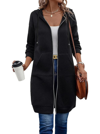 ⏳LAST DAY SALE ONLY￡14.99!!🦓🌿Women Casual Zip up Fleece Hoodies