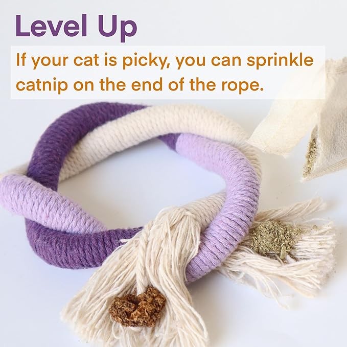 Chew Rope Toy – Natural, Safe Tooth Cleaner for Indoor Cats