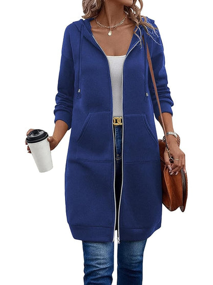 ⏳LAST DAY SALE ONLY￡14.99!!🦓🌿Women Casual Zip up Fleece Hoodies