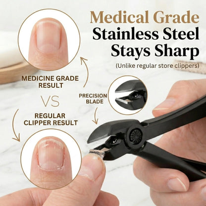 Nail Clipper for Seniors, Wide Jaw Long Handle Clipper for Thick Nails