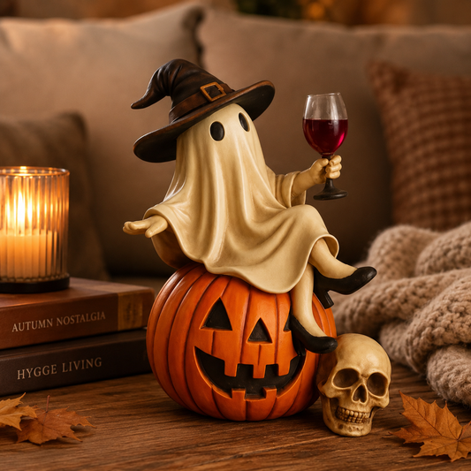 👻🍷Ghost Wine Night Halloween Decor
