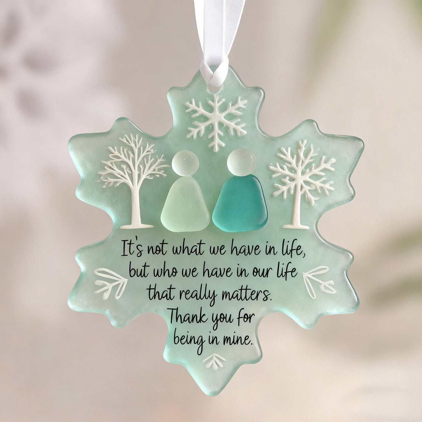 🌊 BUY 2 GET 1 FREE! ❄️ Snowflake-Shaped Sea Glass Friendship Decor – Nature-shaped, handcrafted & unique – Perfect for gifting or coastal home accents ✨