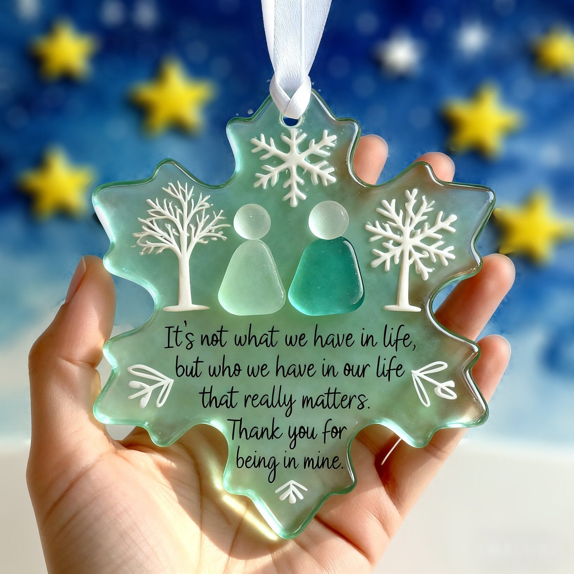 🌊 BUY 2 GET 1 FREE! ❄️ Snowflake-Shaped Sea Glass Friendship Decor – Nature-shaped, handcrafted & unique – Perfect for gifting or coastal home accents ✨