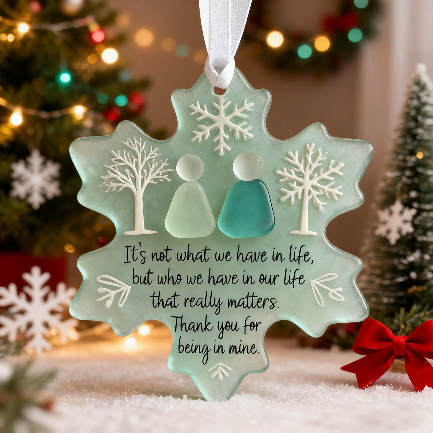 🌊 BUY 2 GET 1 FREE! ❄️ Snowflake-Shaped Sea Glass Friendship Decor – Nature-shaped, handcrafted & unique – Perfect for gifting or coastal home accents ✨
