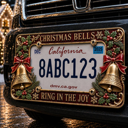 🎄Christmas License Plate Frame – Festive Style for Every Ride