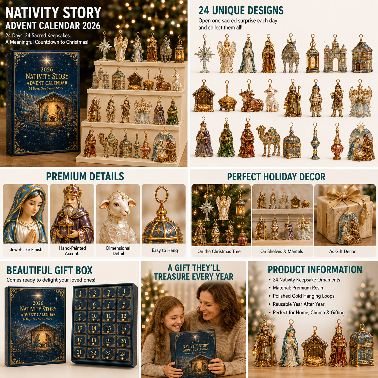 🎅 2026 Christmas Gift 50% Off--✨🎄 2026 Nativity Story Advent Calendar – 24 Days of Sacred Christmas Surprises
