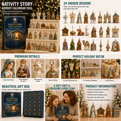 🎅 2026 Christmas Gift 50% Off--✨🎄 2026 Nativity Story Advent Calendar – 24 Days of Sacred Christmas Surprises