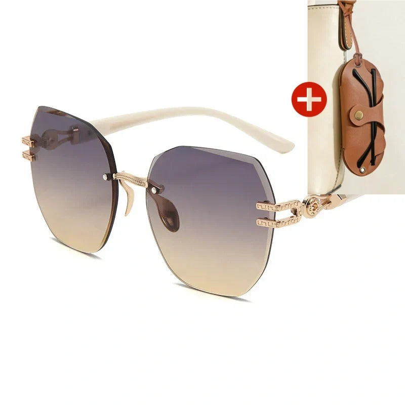 ⏳Time-Limited Special 49％ OFF!⏰Statement Rimless Sunglasses