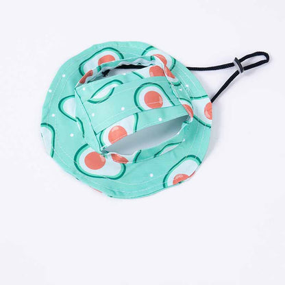 🐾 Cute Printed Pet Bucket Hat, Breathable Sun Cap Fits Dogs & Cats
