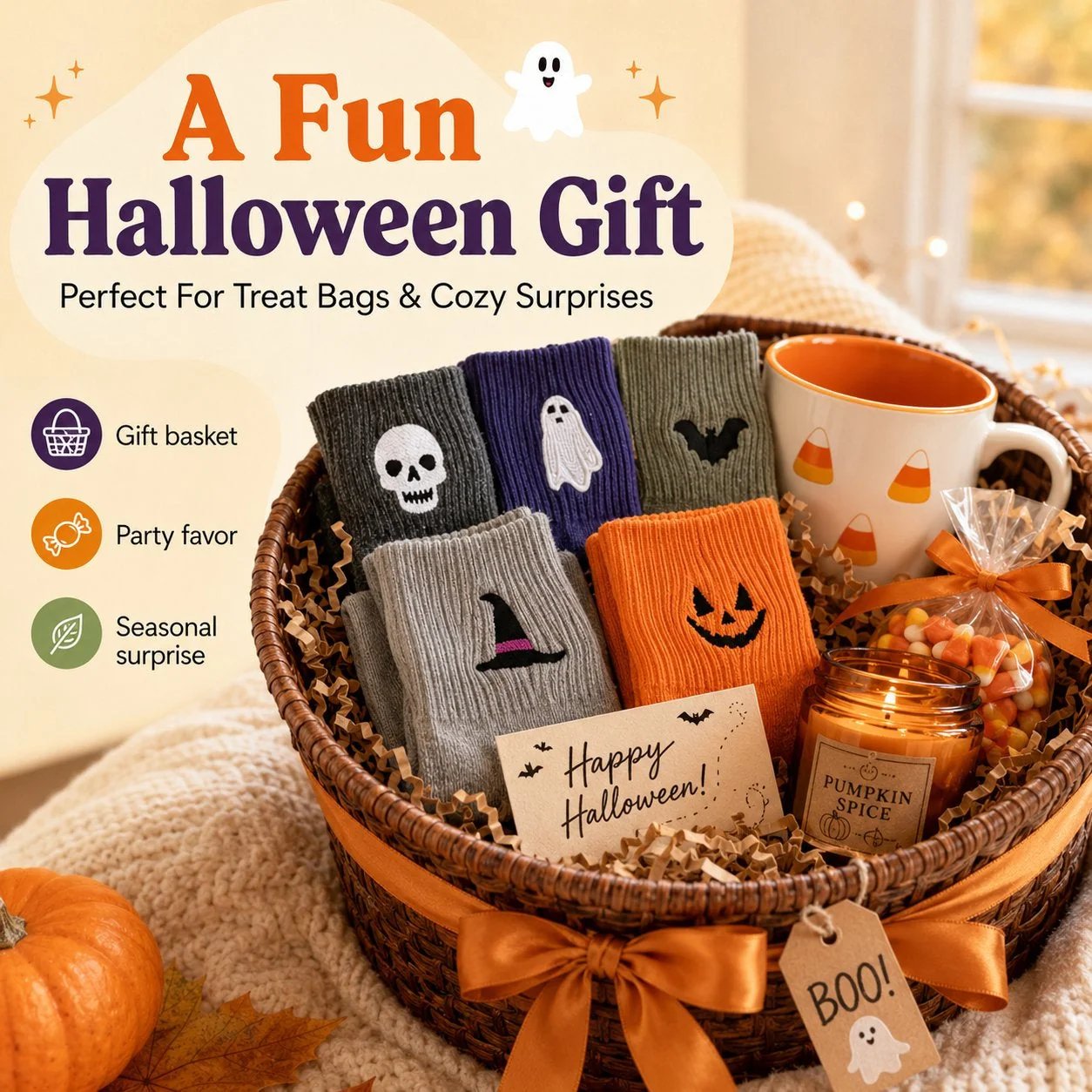 🔥🔥🔥Split price down to £2.17 each🎃Halloween Embroidered Crew Socks🧦