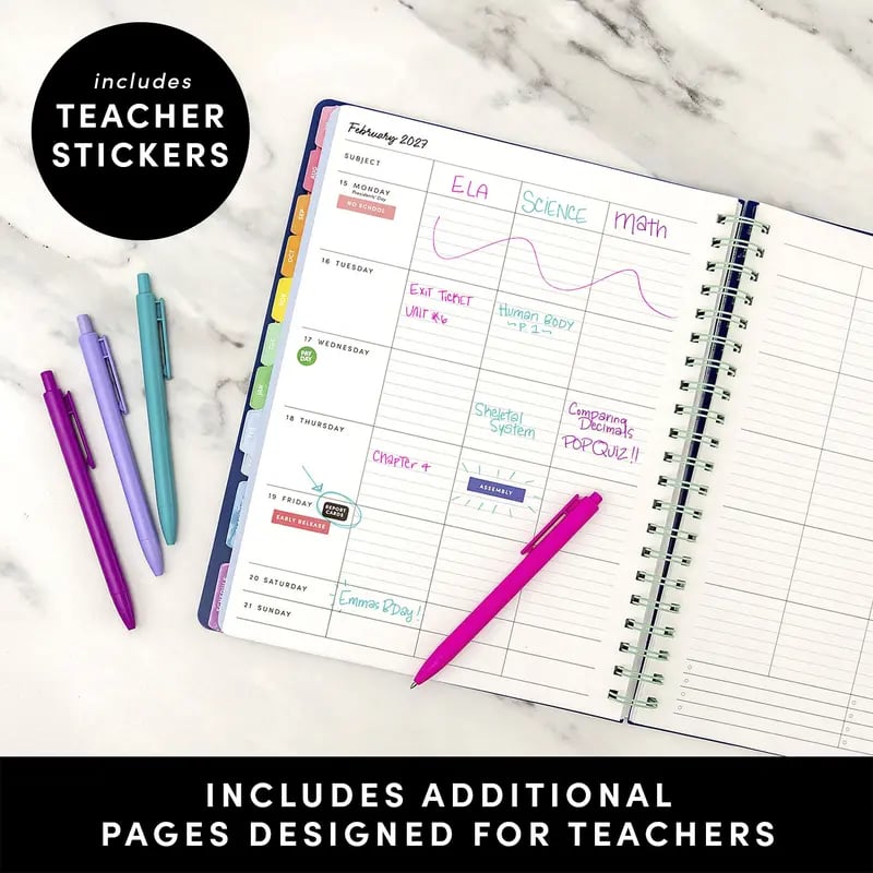 📕Your All-in-One 2026–2027 Teacher Planner ✨Weekly & Monthly Academic Planner & Calendar (from July 2026 to June 2027)