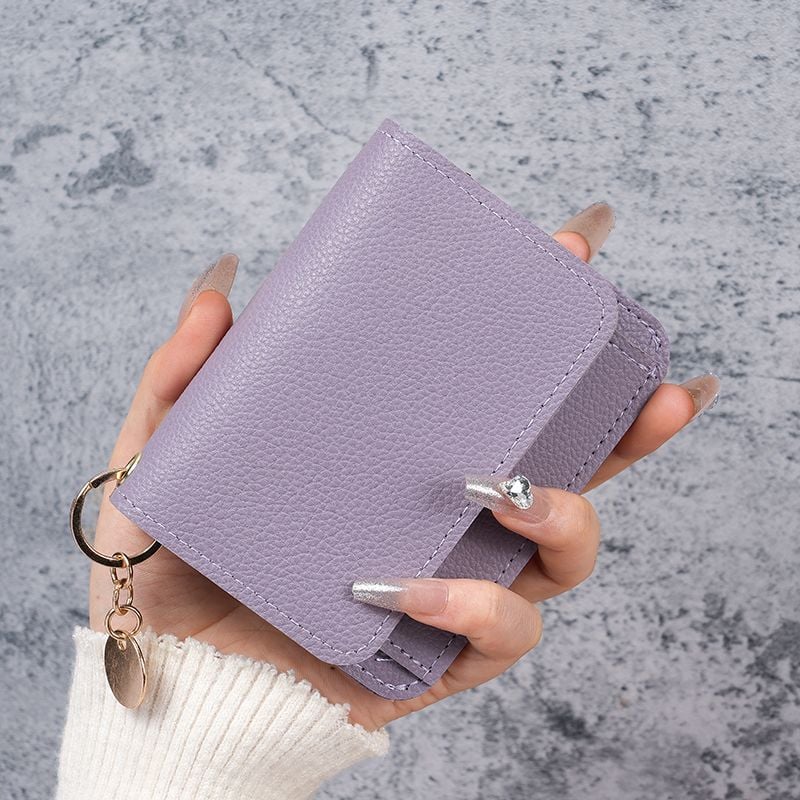 🎁HOT SALE🔥Elegant and Minimalist Women's Slim Short Wallet – with RFID protection, card slots, a bill compartment, and an ID window