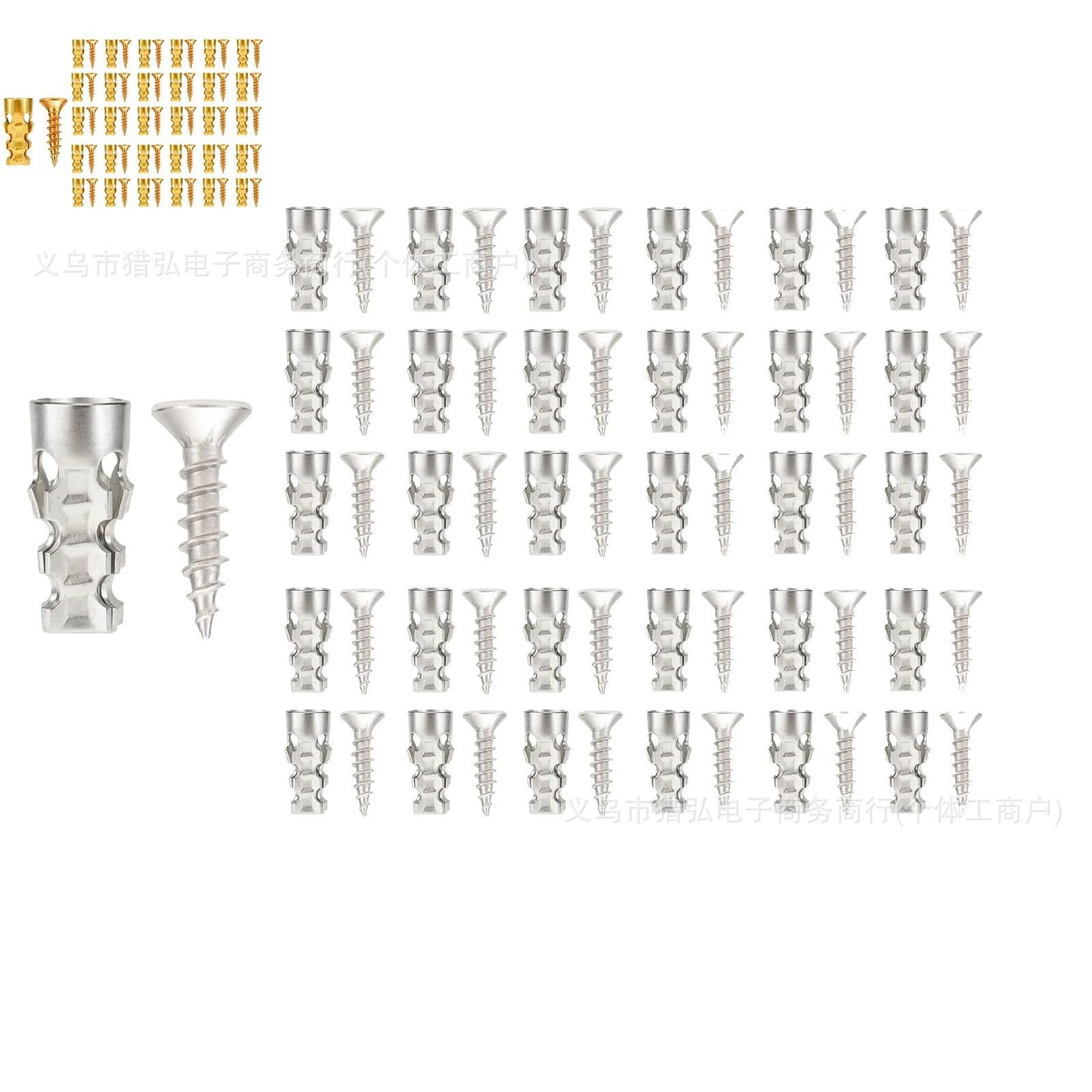 🛠️🔩Self Drilling Drywall Anchors with Screws Kit🪨 Easy Install Wall Fixing Accessories