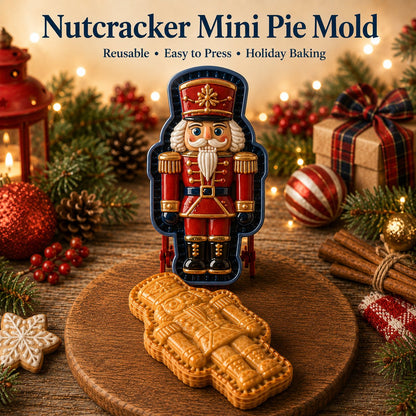 ⏳ Last Day 48% OFF – 🎄Christmas Mini Pie Mold Collection | Reusable Embossed Molds for Shaping Detailed Santa, Snowman, Reindeer, Tree & Holiday Pies 🥧✨