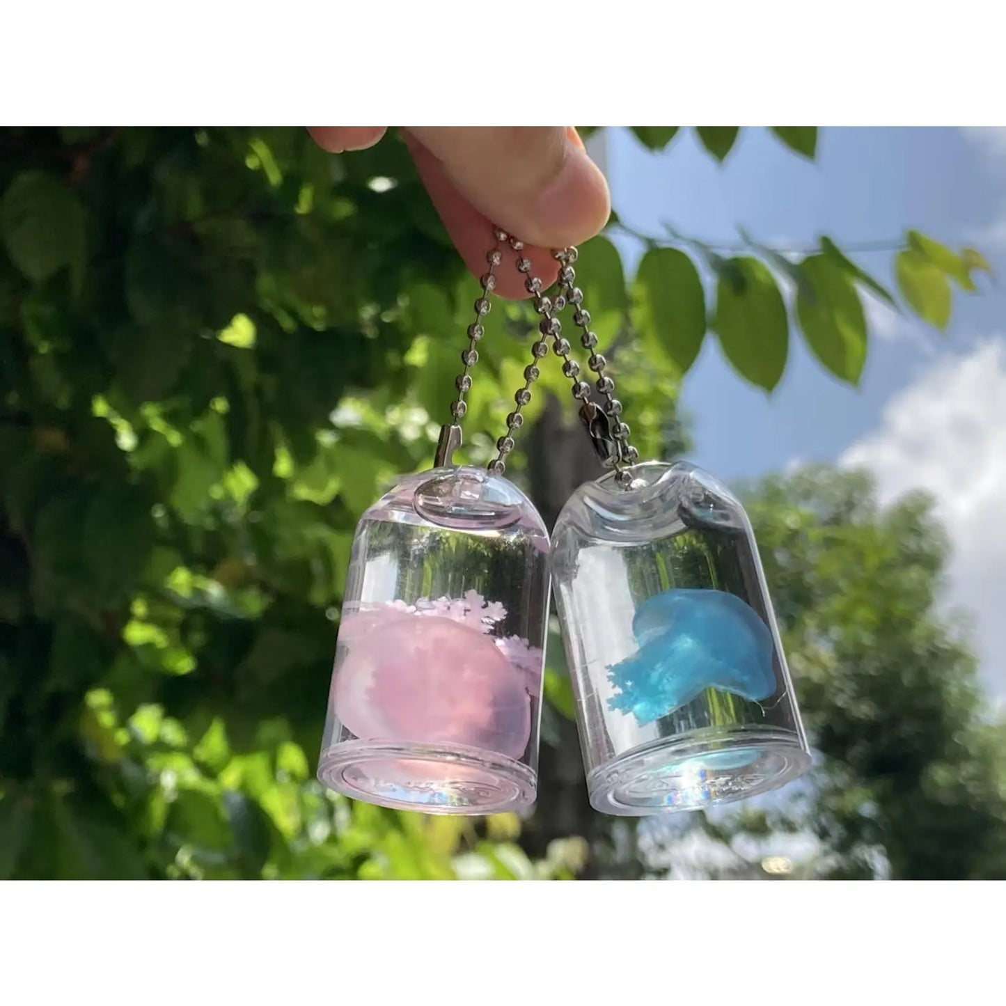 Cute Jellyfish Keychain,Stylish Keychain, Fashionable Keychain for Women & Men, Trendy All-match & Exquisite Keychain for Birthday Gift, Keychain Pendant,SummerVibe