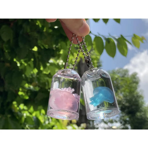 Cute Jellyfish Keychain,Stylish Keychain, Fashionable Keychain for Women & Men, Trendy All-match & Exquisite Keychain for Birthday Gift, Keychain Pendant,SummerVibe