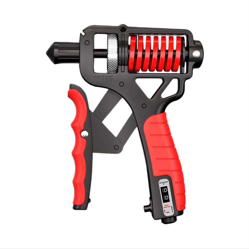 💪Ergonomic Adjustable H-Grip Hand Trainer – Forearm Strengthener with Counter for Stress Relief