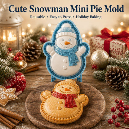 🎄 Christmas Themed Embossed Mini‑Pie Mould Set | 8 Festive Character Designs for Holiday Baking