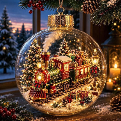 Glowing Christmas Diorama Ornament