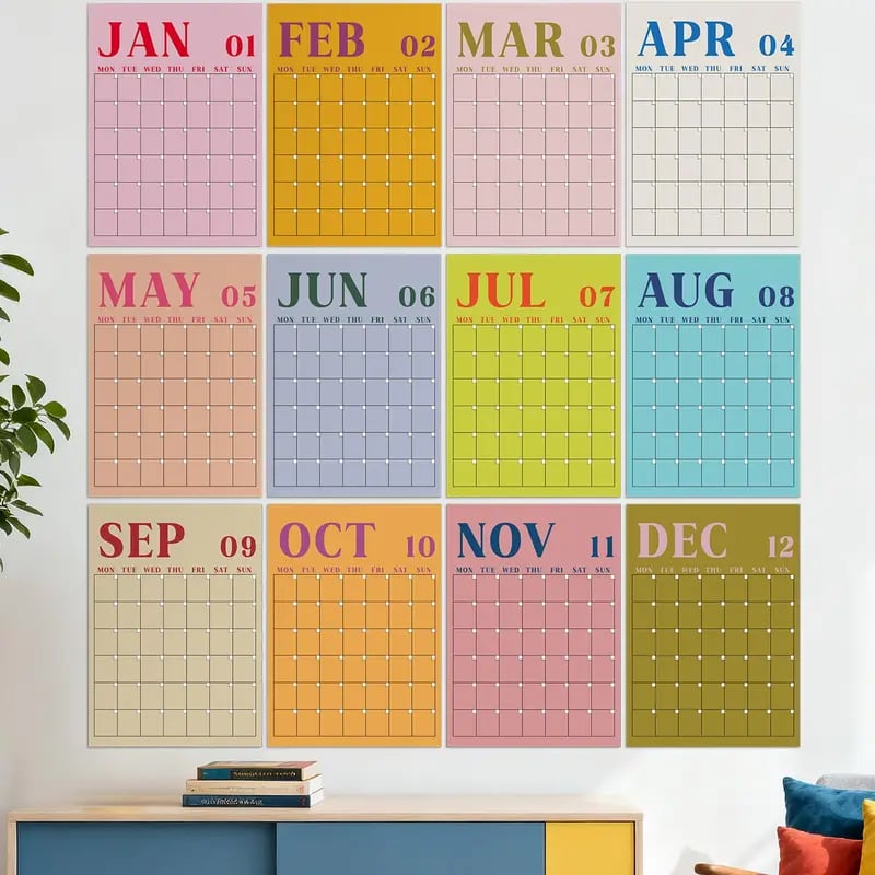 📅 Back to School Large Wall Calendar | The Ultimate Family Wall Calendar & Dry Erase Planner 🏡