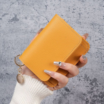 🎁HOT SALE🔥Elegant and Minimalist Women's Slim Short Wallet – with RFID protection, card slots, a bill compartment, and an ID window