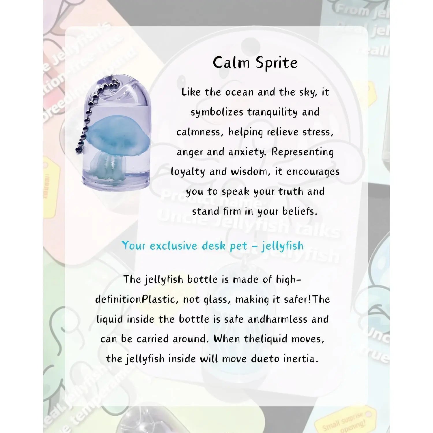 Cute Jellyfish Keychain,Stylish Keychain, Fashionable Keychain for Women & Men, Trendy All-match & Exquisite Keychain for Birthday Gift, Keychain Pendant,SummerVibe