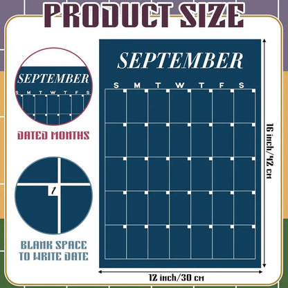 📅 Back to School Large Wall Calendar | The Ultimate Family Wall Calendar & Dry Erase Planner 🏡