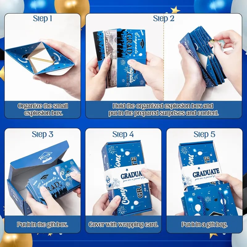 🎓🎁2026 Graduation Surprise Pop-Up Gift Box | Creative Folding Box✨