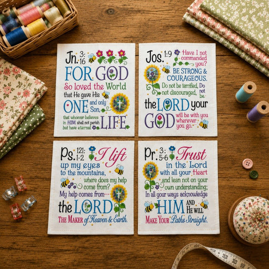🔥Last Day 50% OFF - ✝️💐Uplifting Scripture Fabric Panels