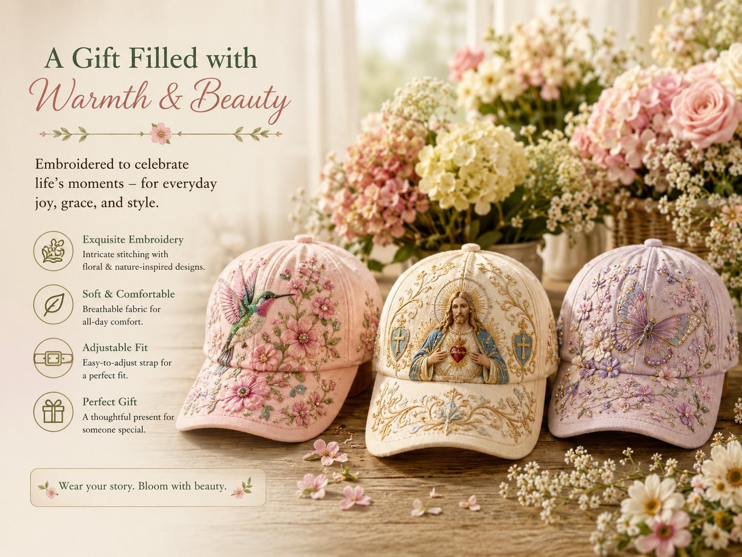 🔥Last Day 48% OFF 🌸🌿 Garden Morning Cap (✨2026 Limited Edition)