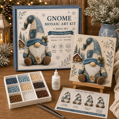 🔥Last Day 50% OFF -  🌸Gnome Mosaic Art Kit – Create Your Own Charming Handmade Masterpiece