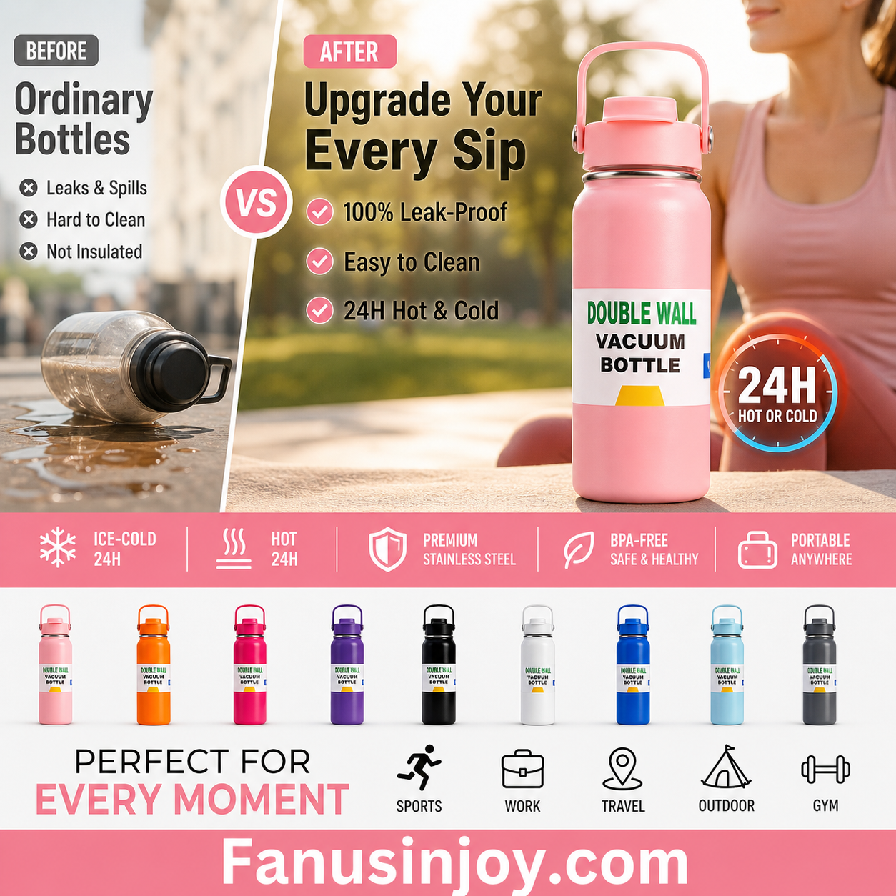 ❄️Portable heat preservation you can hold! 🔥Premium Stainless Steel Insulated Tumbler