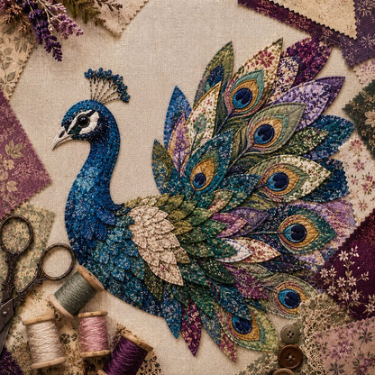DIY Patchwork Bird Hanging Kit