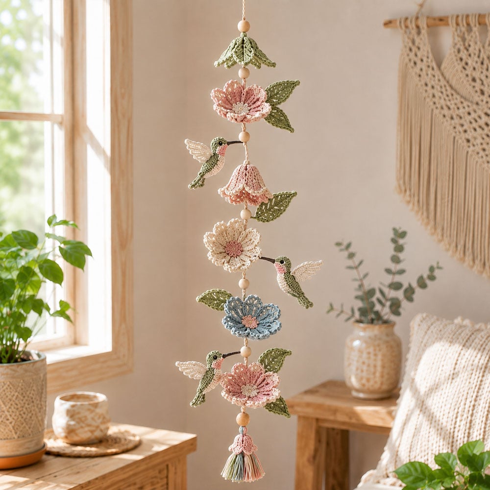 🔥LAST DAY 49% OFF - 🦋Butterfly Garden Cascade DIY Crochet Kit