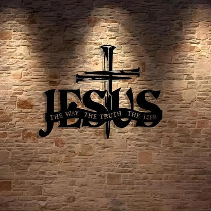 ✝️ Vintage Metal Cross Wall Art 🏡✨ Includes Nails