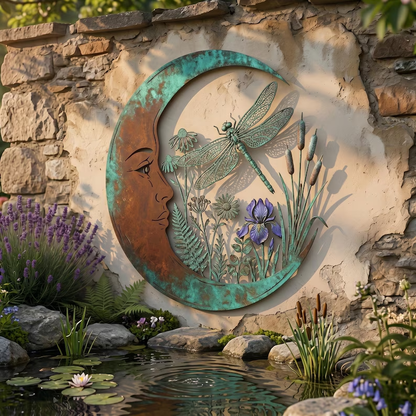 Dragonfly Moon Wall Decor