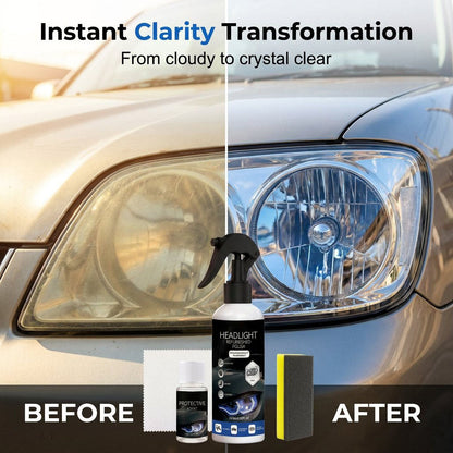 Headlight Restoration Fluid with Crystalline Protective Coating