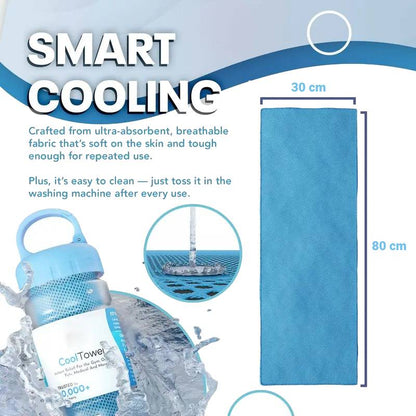 💦Summer Hot Sale -⚡50K+ SOLD!❄️Cold Sweat Towel You Can Use Anywhere, Anytime! Reusable Soft Absorbent Cooling Portable