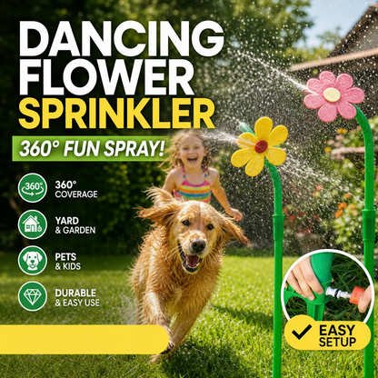 ✨️49% OFF! Boost your courtyard happiness! 360° Rotating Dancing Flower Sprinkler-Funny Dancing Flower Yard Lawn Sprinkler