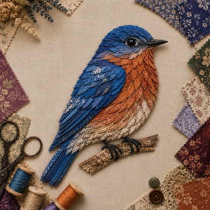 DIY Patchwork Bird Hanging Kit