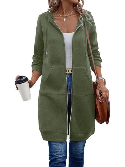 ⏳LAST DAY SALE ONLY￡14.99!!🦓🌿Women Casual Zip up Fleece Hoodies