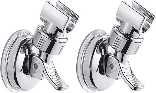 Adjustable shower head holder - Detachable shower head holder with suction cup - Drill-free shower head holde