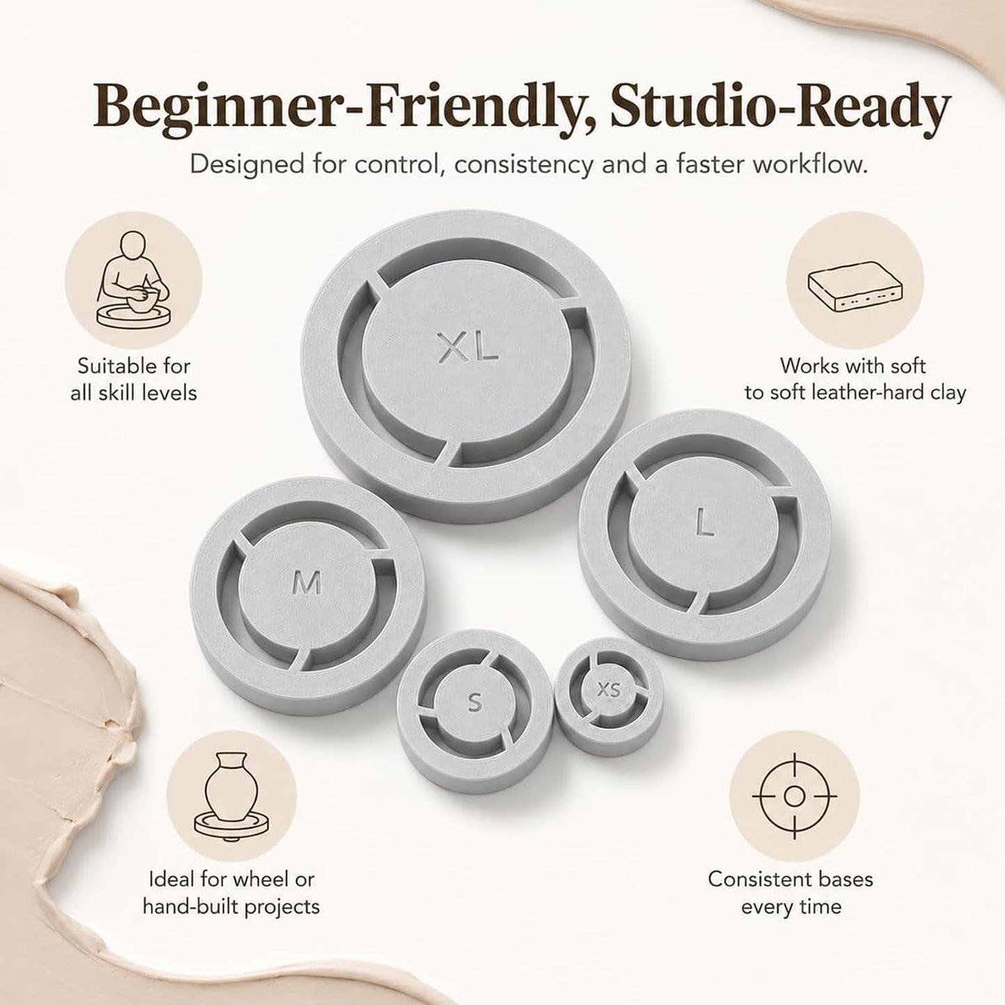 🔥Last Day 47% OFF - Pottery Foot Ring Tool
