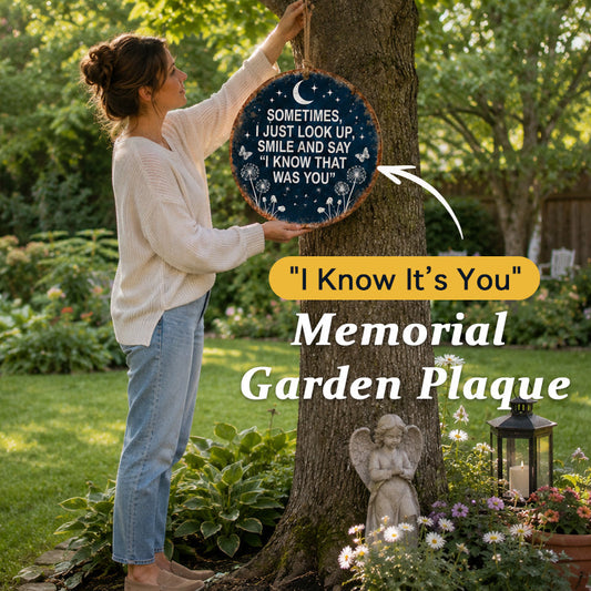 Memorial Garden Hanging Sign – “I Know That Was You” Remembrance Decor🌙🏡