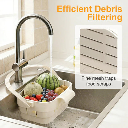 🍅Collapsible Faucet-Hanging Sink Strainer Basket