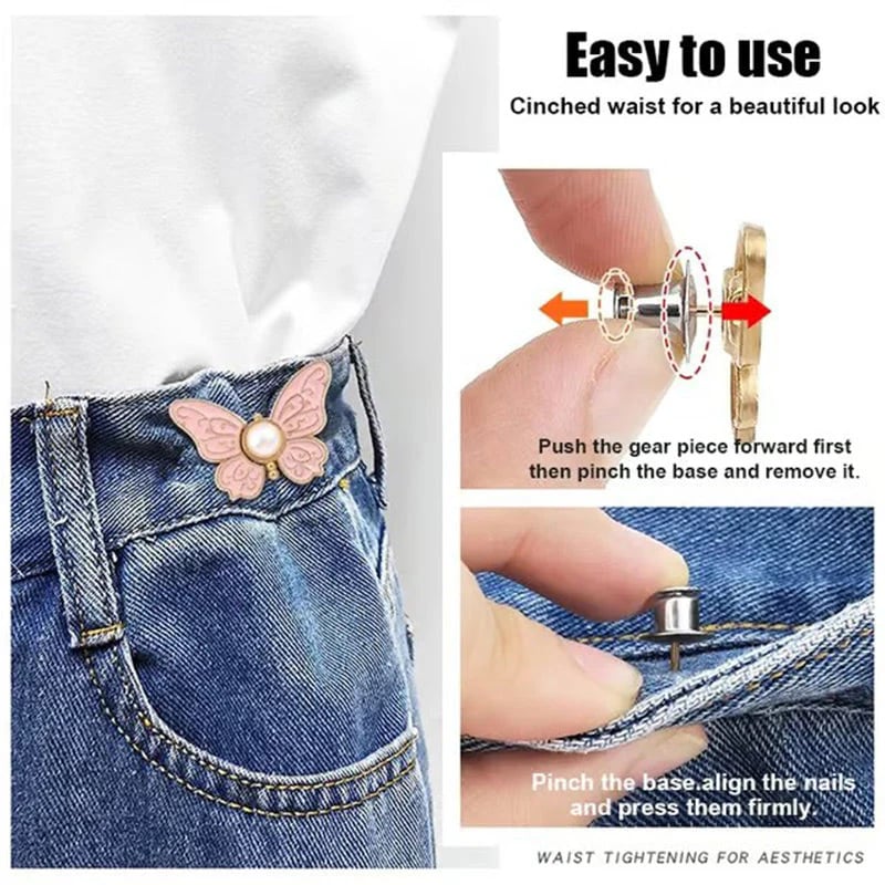 ⏳Limited-time 49% off⏰Removable Butterfly Waist Adjustment Buckle🦋